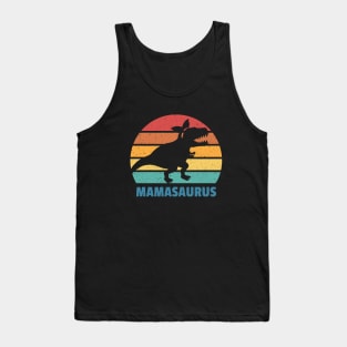 Mamasaurus Dinosaur Mom Vintage Grunge Tank Top